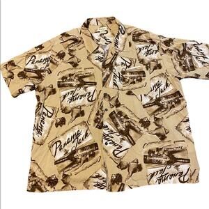 Panama Jack 3 XL Casual Neutral Tone Button Down Shirt